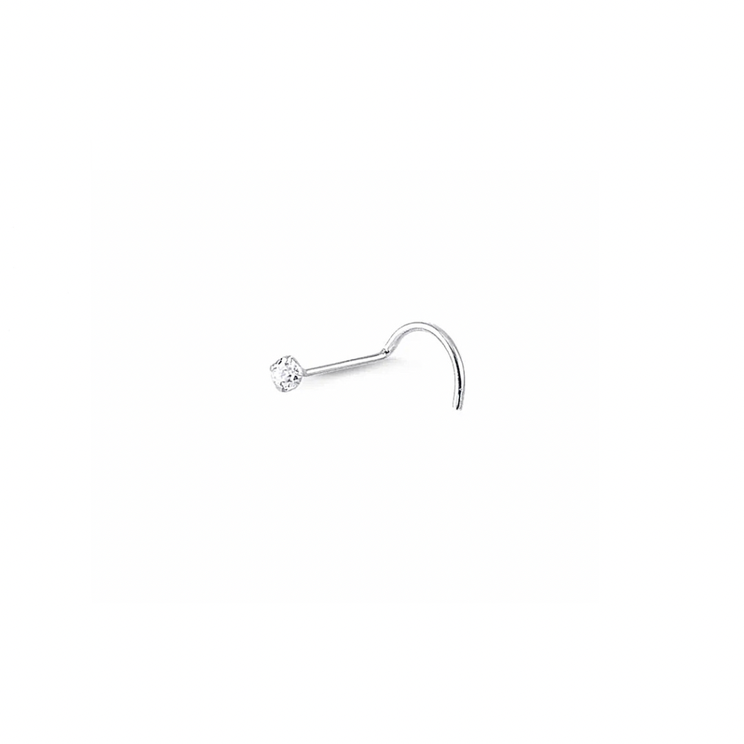 Piercing nariz ponto de luz (Prata 925)