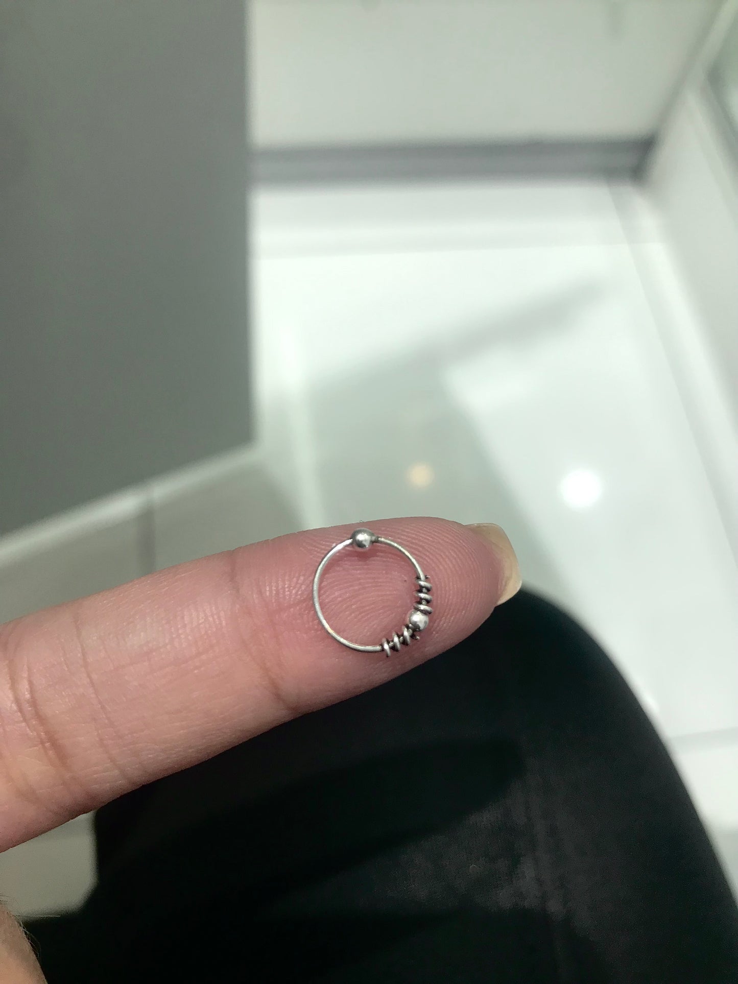 Piercing argolinha indiana (Prata 925)