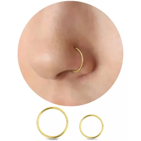 Piercing Nariz Argola Ouro18k