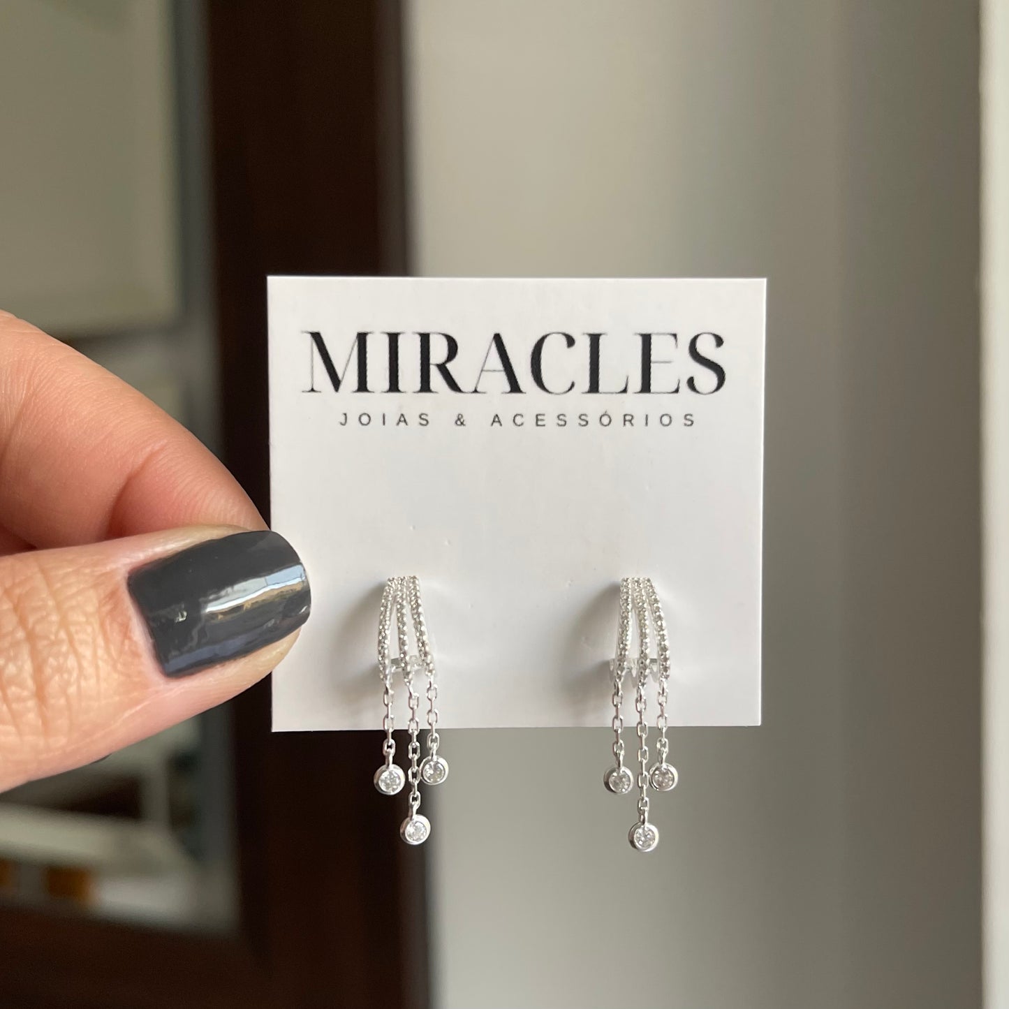 Brinco com zircônias