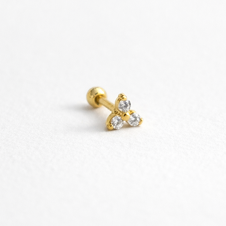 Piercing Trinity (Banho de Ouro)