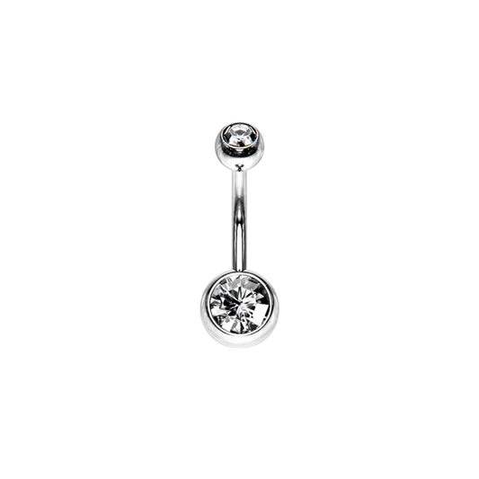 Piercing umbigo aço inoxidável