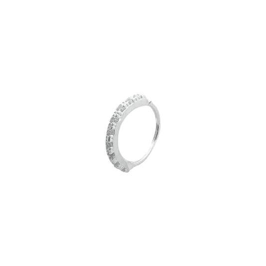 Piercing argola cravejada (Prata 925)
