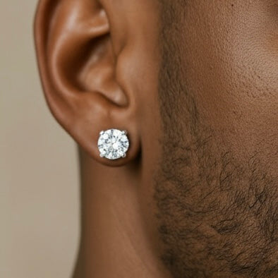 Brinco Masculino Ponto de Luz (8mm)