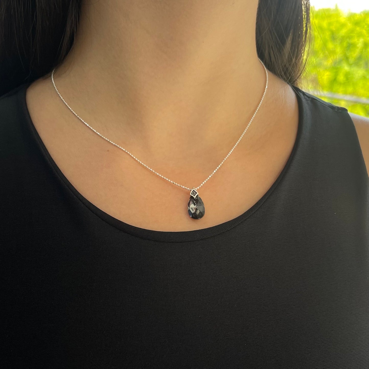 Colar zircônia black
