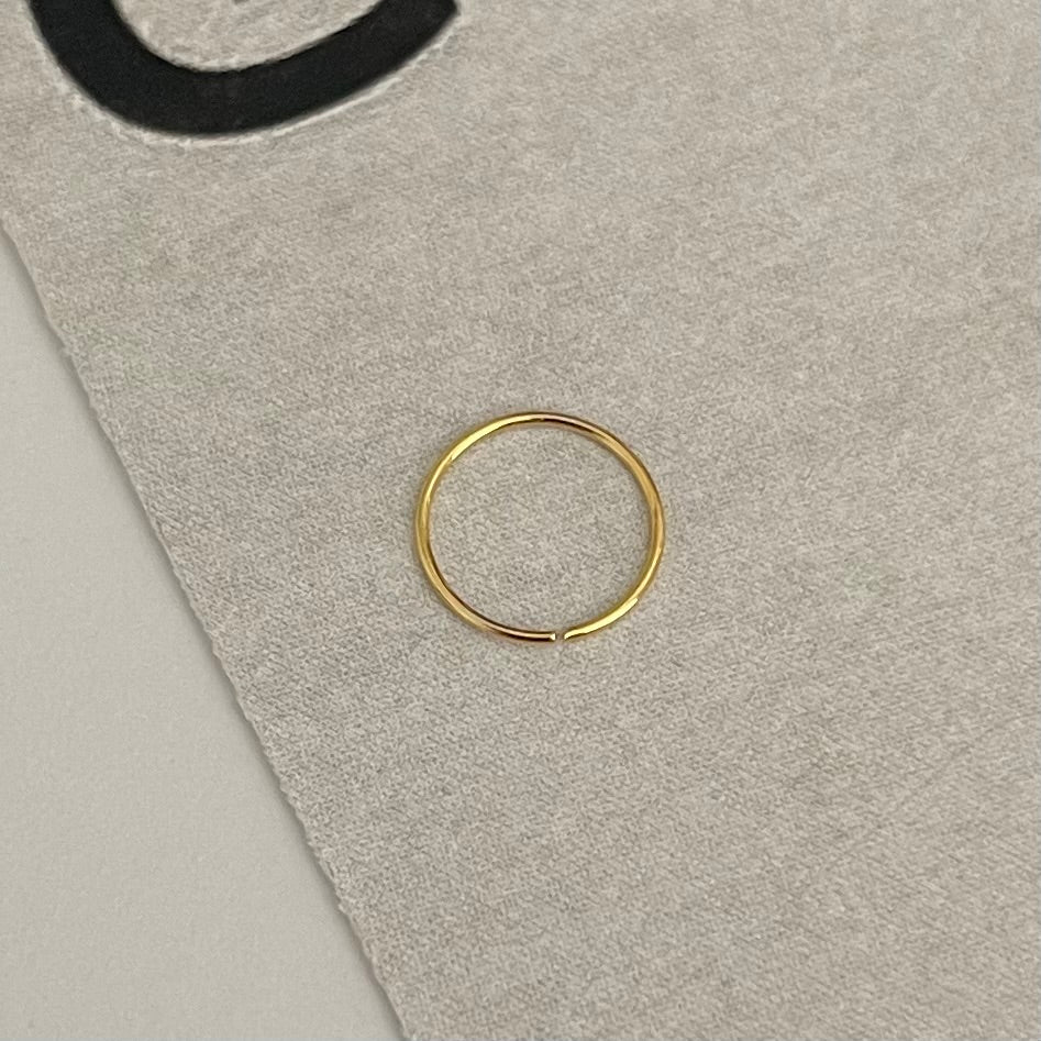Piercing Nariz Argola (Banho de Ouro)