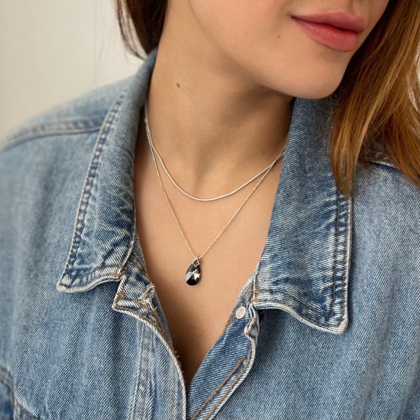 Colar zircônia black