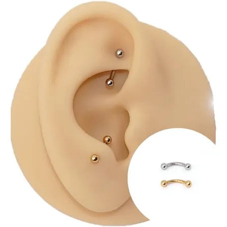 Piercing Banana tradicional (PVD GOLD)