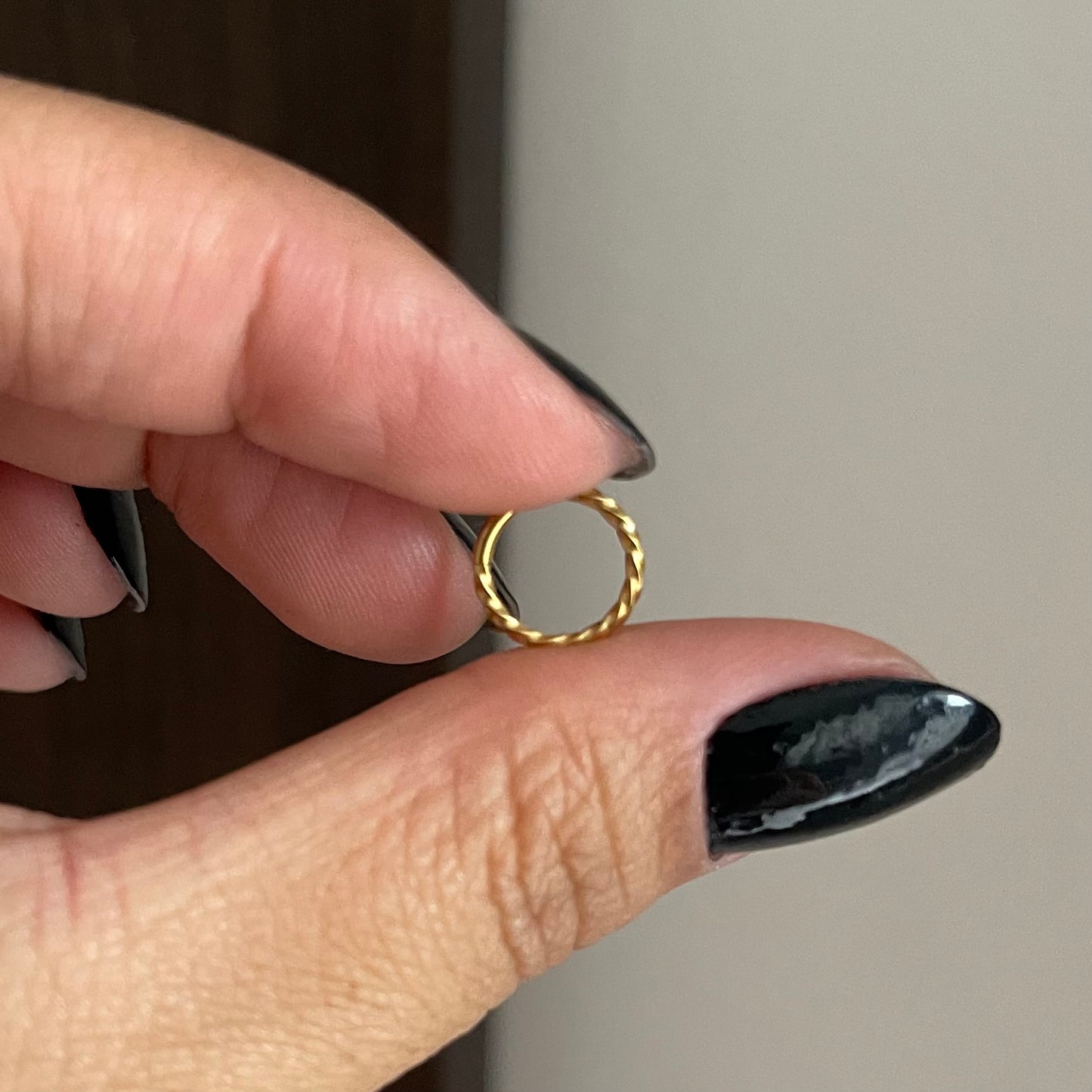 Argola segmentada (Aço inoxidável Gold)