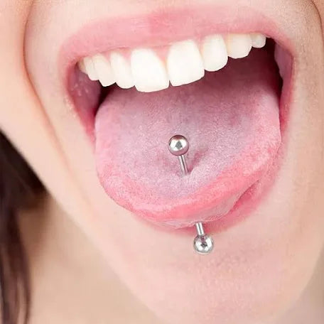 Piercing língua (Aço inoxidável)