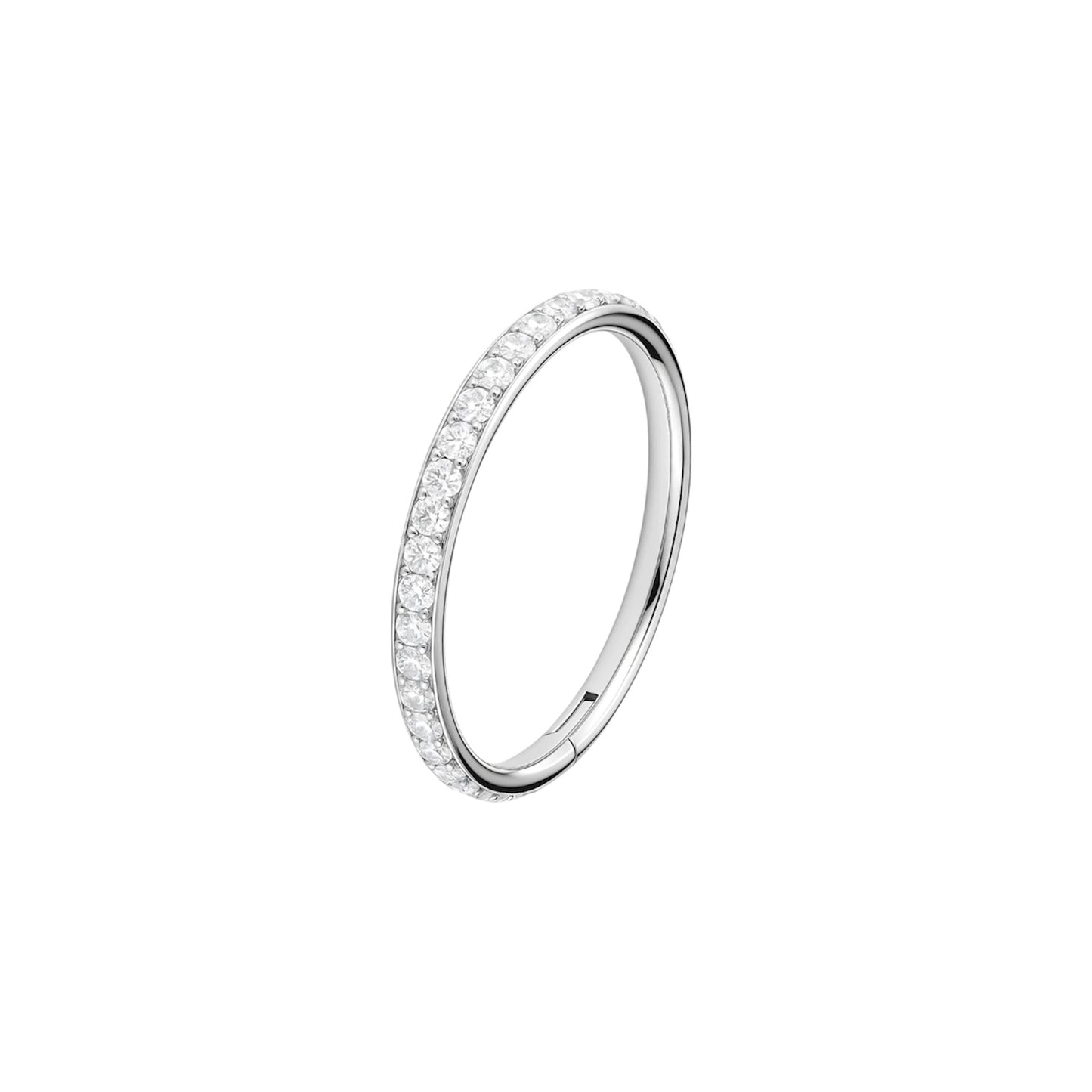 Piercing argola cravejada Titânio (8mm)