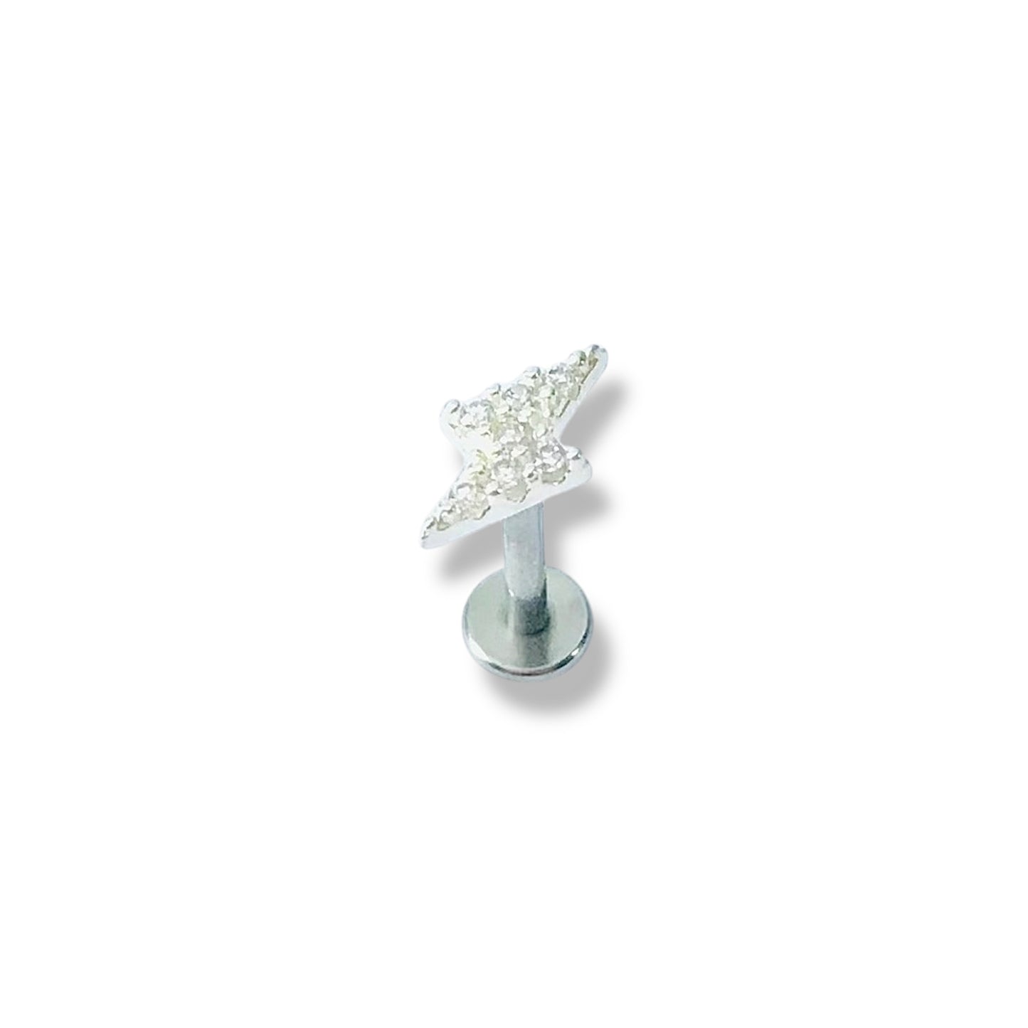 Piercing Raio cravejado