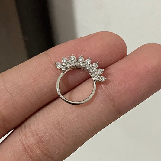 Piercing de Septo com Zircônia                            (Aço Inoxidável)