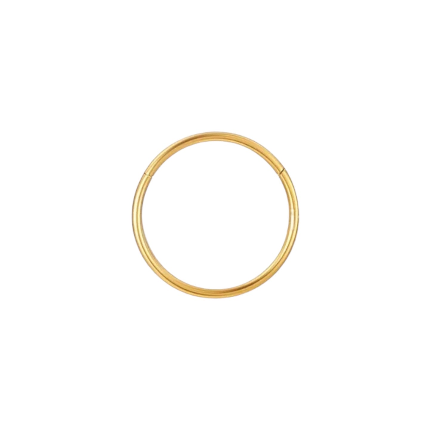 Piercing Argola Lisa Click – Aço Inoxidável PVD gold (Nariz/Hélix)