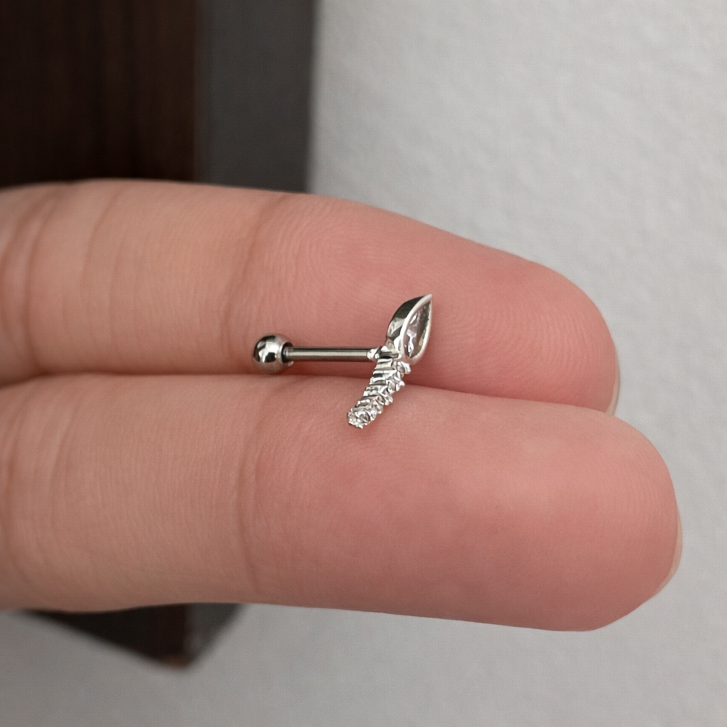 Piercing Hélix/Conch Gota Aurora (Prata 925)