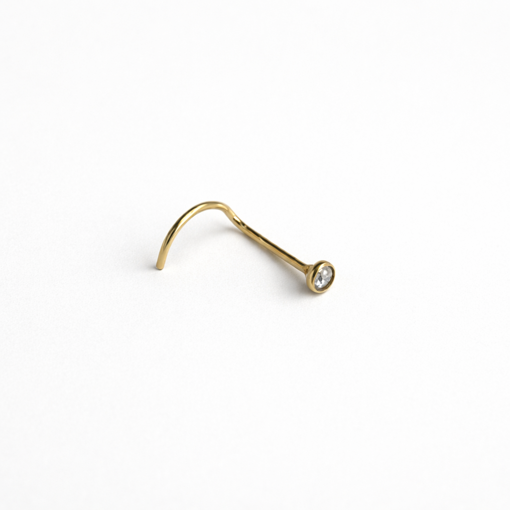 Piercing Nariz Nostril (Banho de ouro)