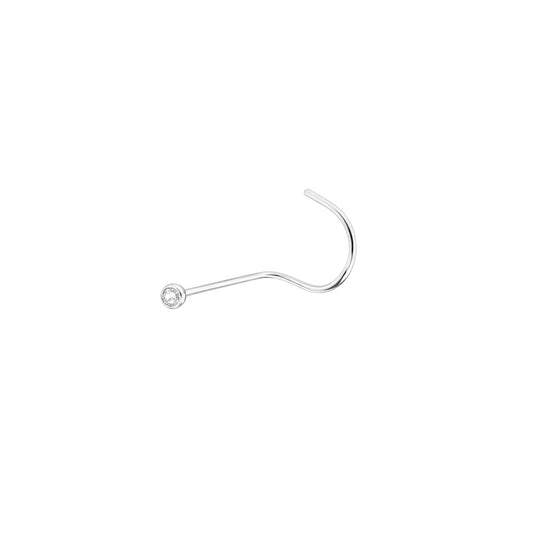 Piercing nariz ponto de luz (Prata 925)