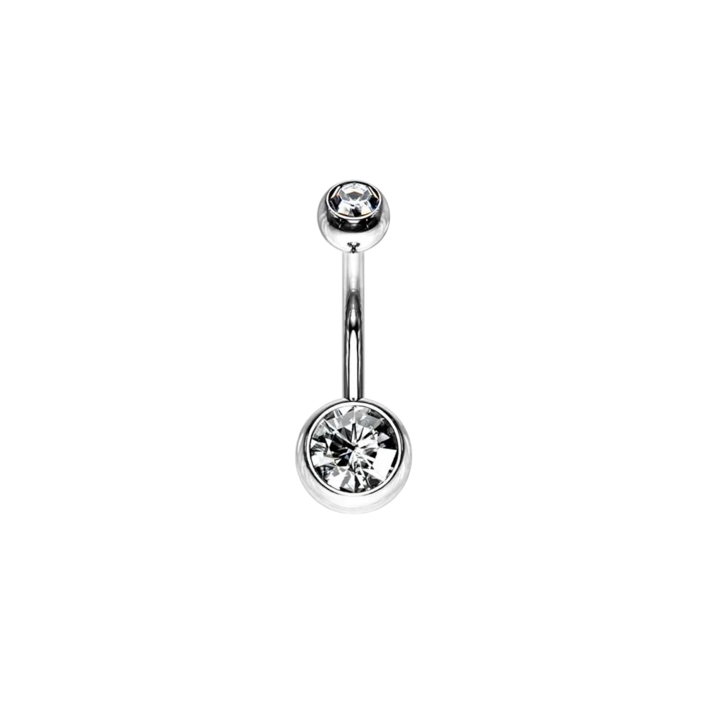 Piercing umbigo aço inoxidável