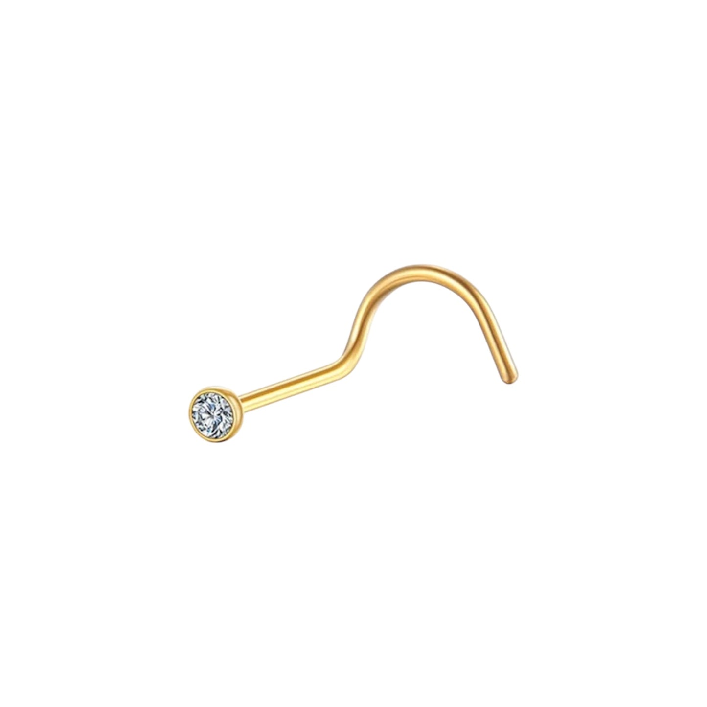 Piercing Nariz Nostril (Titânio Gold)