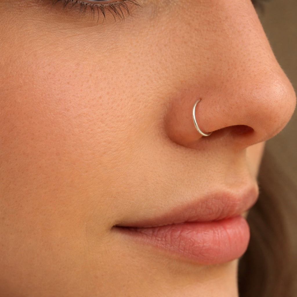 Argola de Nariz Modelo Torção (Aço Inoxidável)