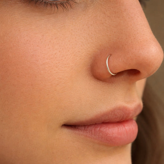 Argola de Nariz Modelo Torção (Aço Inoxidável)