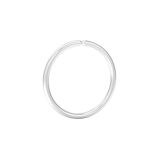 Piercing argola lisa torção (Prata 925)