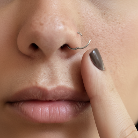 Argola lisa de click (Aço inoxidável)