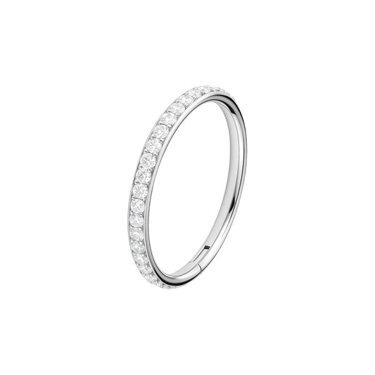 Piercing argola cravejada Titânio (12mm)