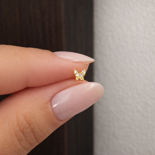 Piercing Borboleta (Banho de Ouro)