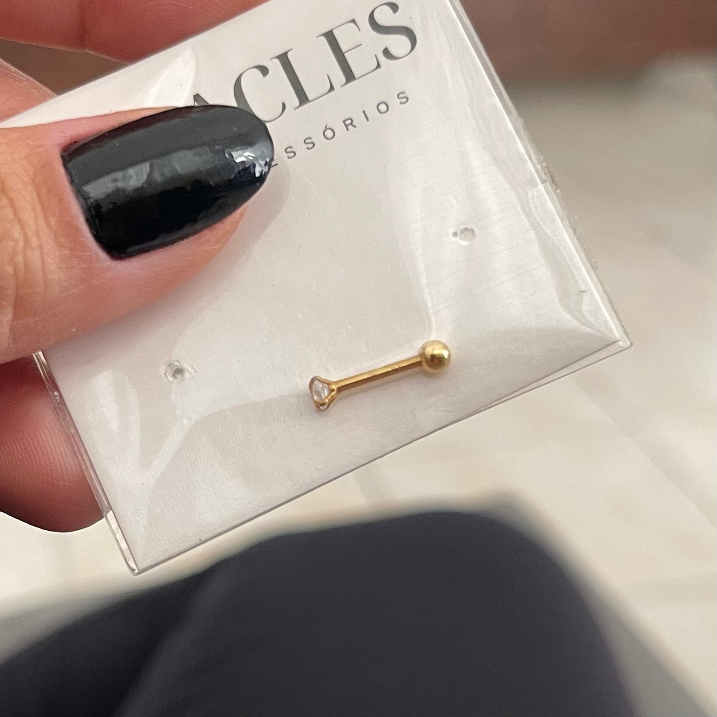 Piercing ponto de luz (PVD GOLD)