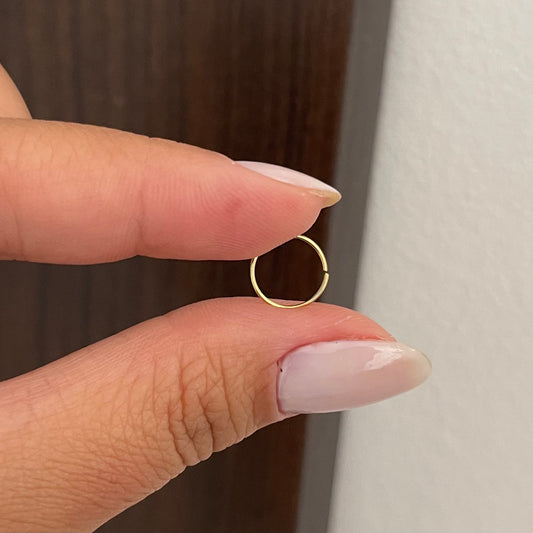 Piercing Nariz Argola (Banho de Ouro)