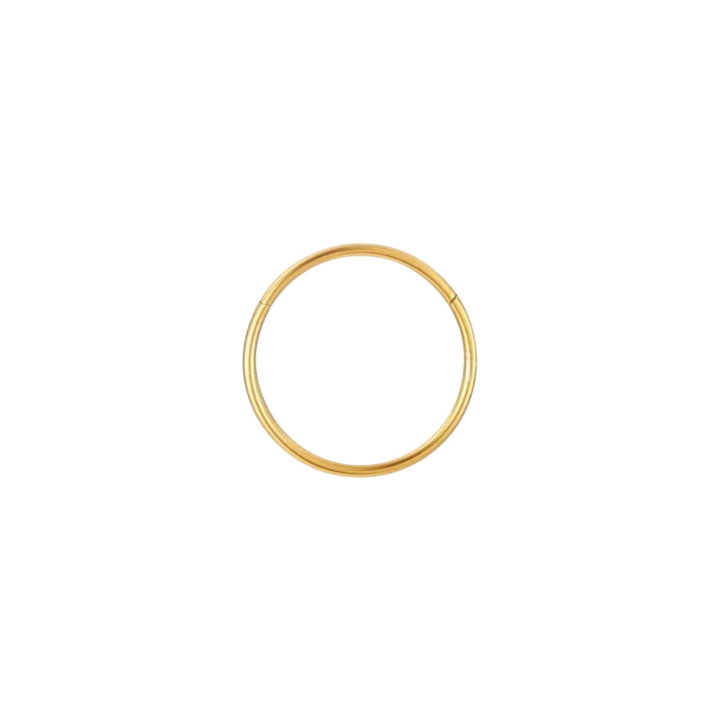 Piercing Argola Lisa Click (Aço Inoxidável Gold)