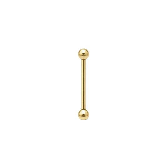 Piercing Microbell Reto Tradicional (Titânio Gold)