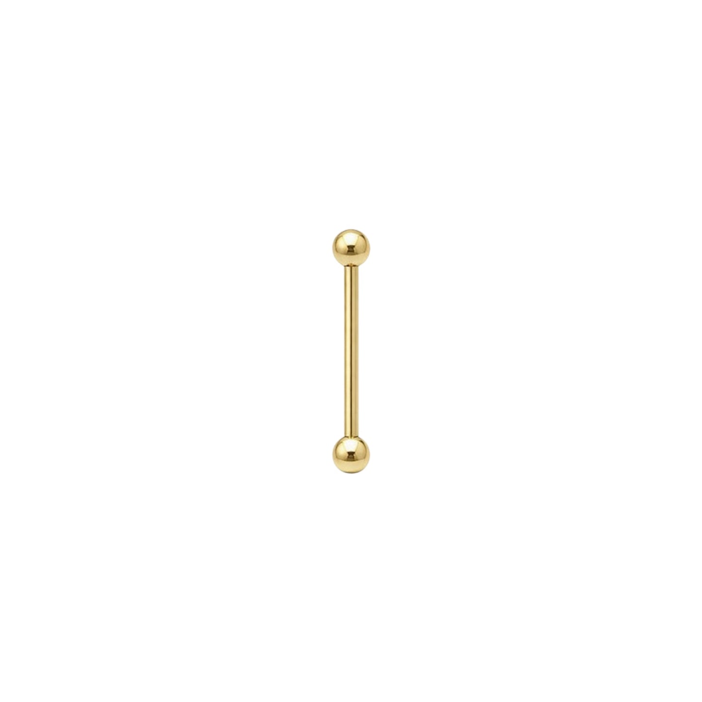 Piercing Microbell Reto Tradicional (Titânio Gold)